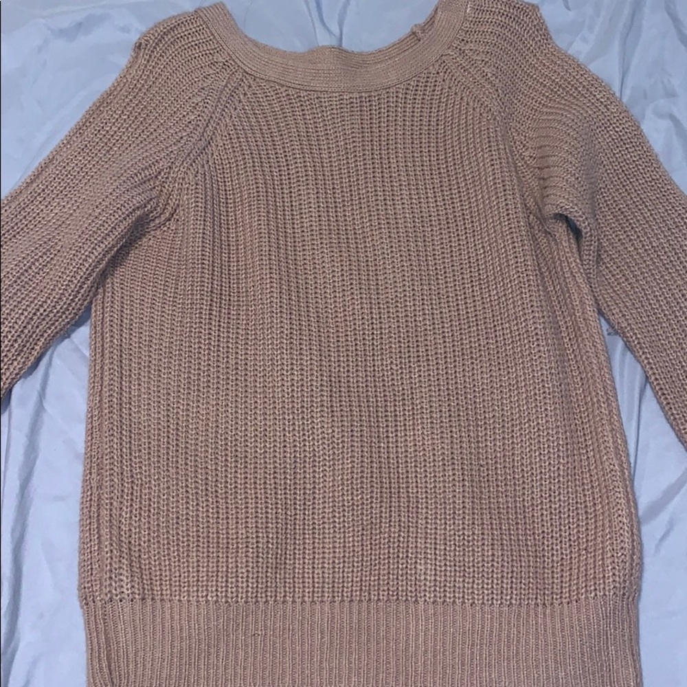 light pink sweater